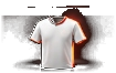 Product Development 3D White T-Shirt with Orange Glow