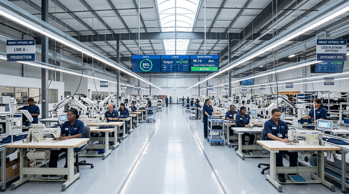 Smart Factory Floor Machinery