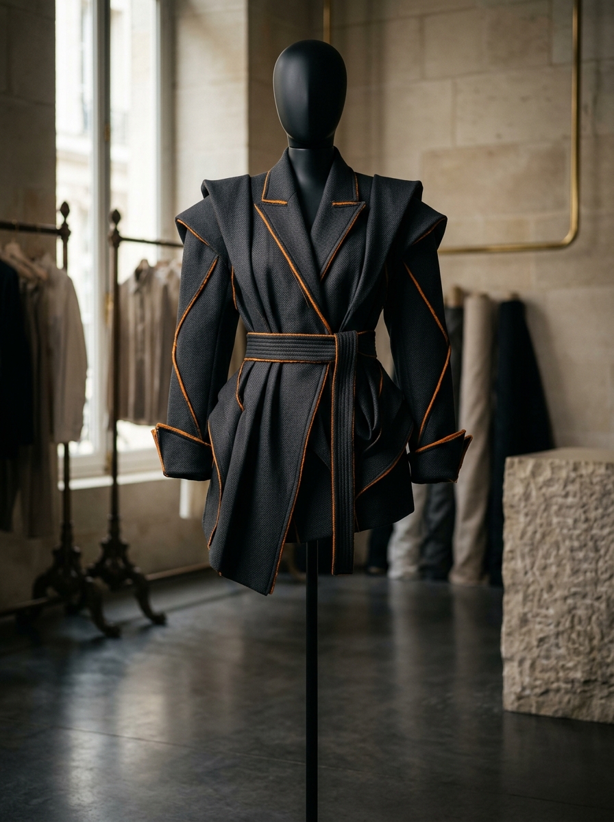 Bio-Polymer Kimono Jacket Sample